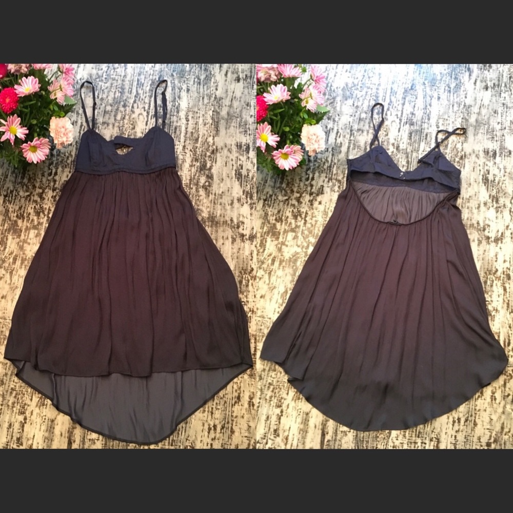 🌷⬇️⬇️Zara Woman Navy & Black HI-Low Sundress